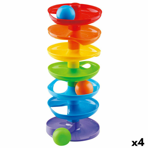 Jouets à empiler Playgo Spirale d'activités PlayGo Rainbow 15 x 37 x 15,5 cm 4 Unités