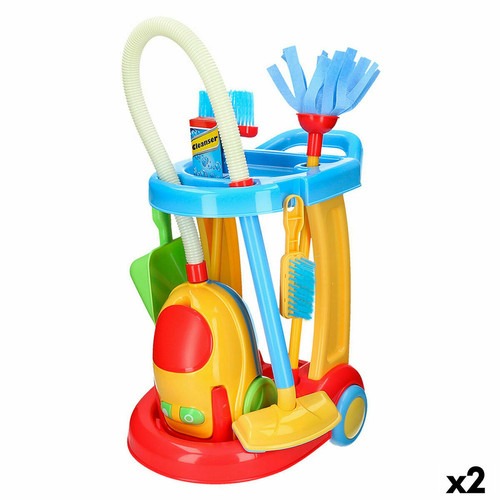 Playgo - Chariot de nettoyage avec accessoires PlayGo 30,5 x 67 x 37 cm 2 Unités Playgo  - Jeux d'imitation