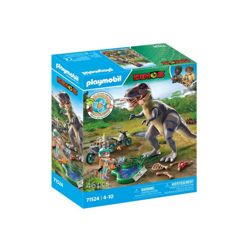 Playmobil - Explorateur avec moto et tyrannosaure Playmobil  - Tyrannosaure