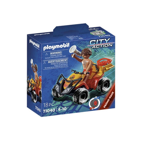 Playmobil - Sauveteur en mer et quad Playmobil  - Marchand Zoomici