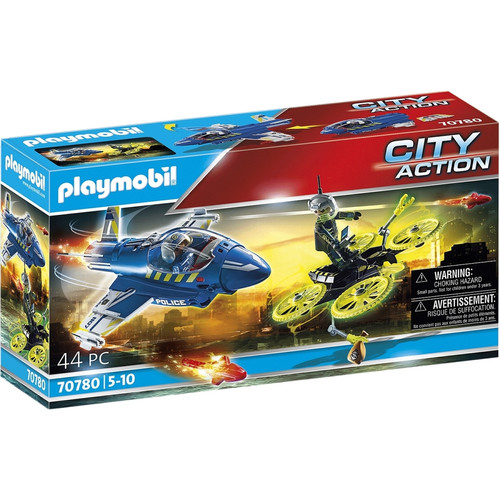 Playmobil - City Action Jet de police et drone Playmobil - Playmobil