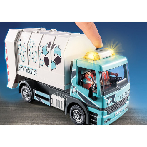 Playmobil Camion poubelle avec effet lumineux