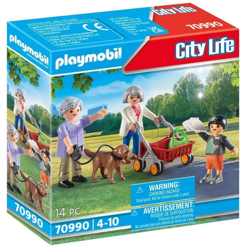 Playmobil - City Life Grands-parents avec petit-fils Playmobil  - Procomponentes