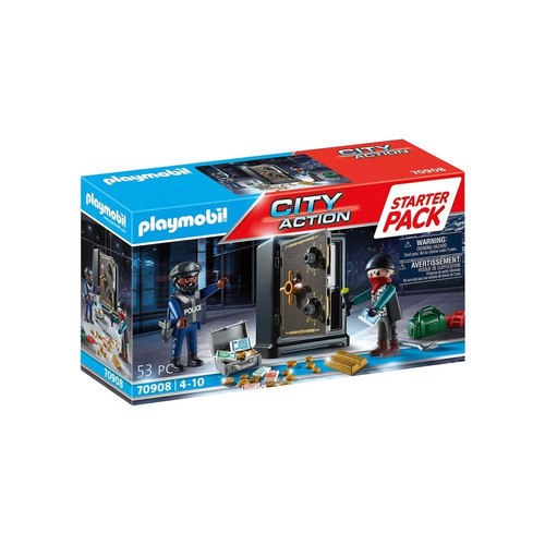 Playmobil - City Action Starter Pack Policier avec cambrioleur de coffre-fort Playmobil  - Playmobil City Action Playmobil