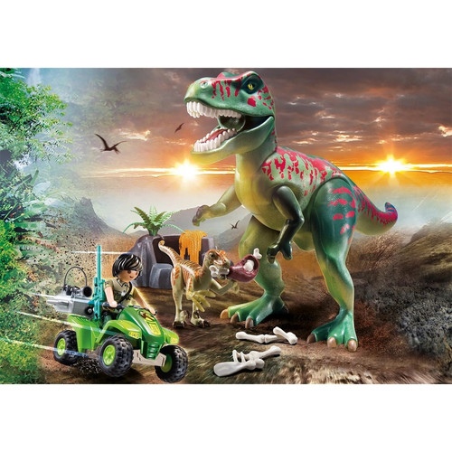 Playmobil Dinos Explorateur avec quad et dinosaures