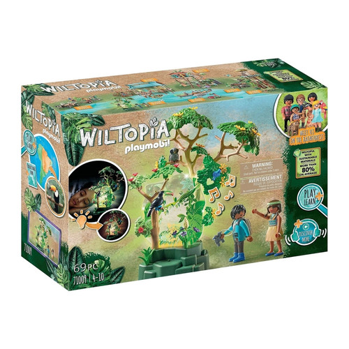 Playmobil - Wiltopia Forêt tropicale avec veilleuse Playmobil  - Playmobil foret