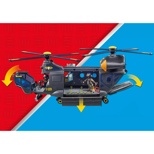 Playmobil City Action Hélicoptère de transport des forces spéciales