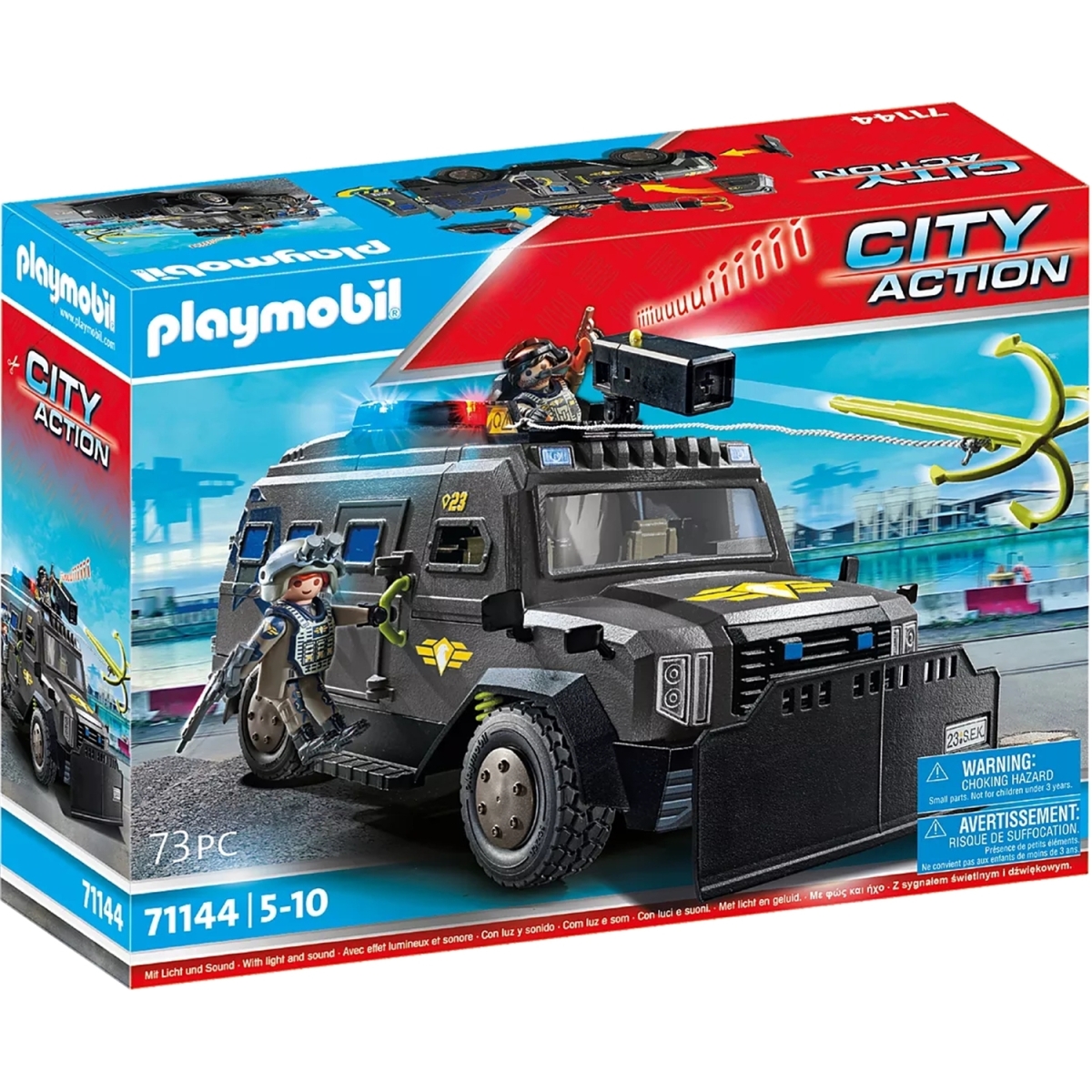 playmobil city action véhicule d'intervention des forces spéciales