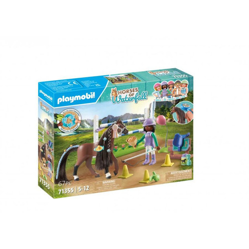 Playmobil - 71355 Zoe  and  blaze avec parcours d'obstacles Playmobil - Marchand Stortle