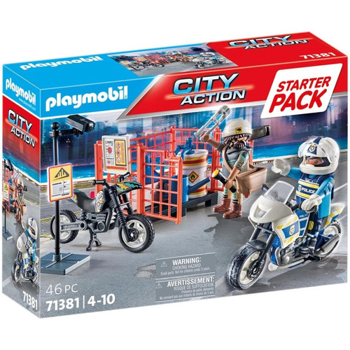 Playmobil - Starter Pack Police - City Action Playmobil  - Jeux de construction