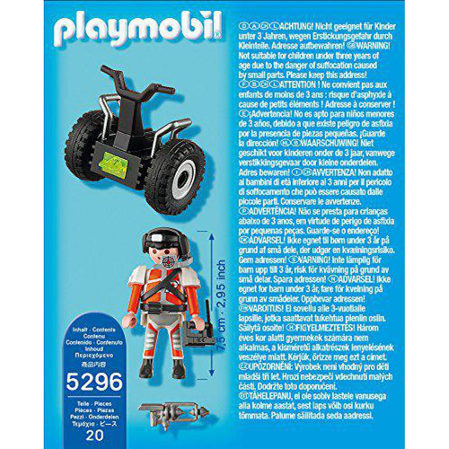Playmobil 5296 Playmobil Agent secret et gyropode Special+ 0114
