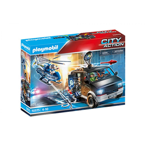 Playmobil - 70575 Police Camion de bandits et policier, Playmobil City Action - Playmobil