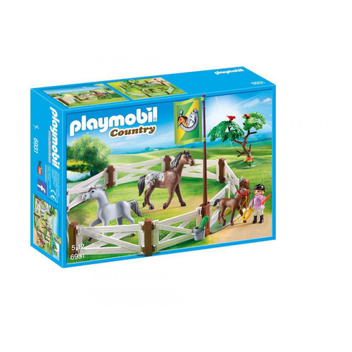 Playmobil Playmobil PLAYMOBIL 6931 Country - Enclos avec chevaux