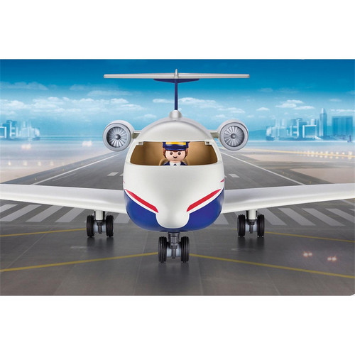 Playmobil PLAYMOBIL 70114 - City Action Avion avec aeroport et tour de contrôle