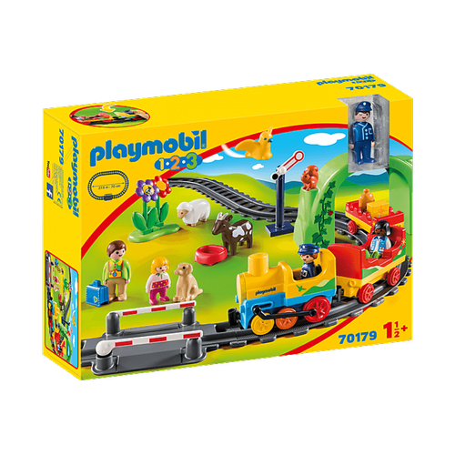 Playmobil - PLAYMOBIL 70179 1.2.3 - Train avec passagers et circuit - Jeux de construction
