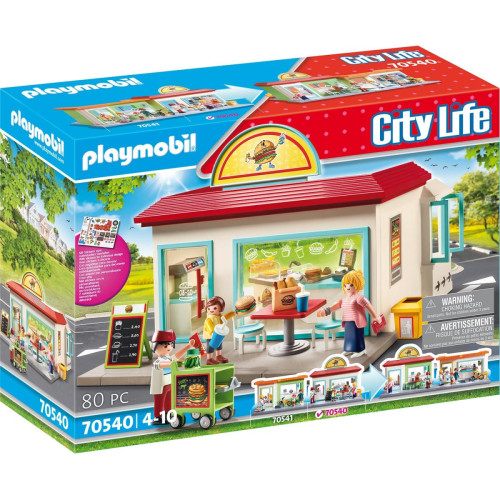 Playmobil - PLAYMOBIL 70540 - City Life - Mon magasin de burgers - Playmobil