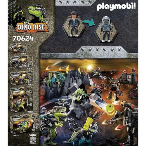 Playmobil PLAYMOBIL - 70624 - Tyrannosaure et robot géant