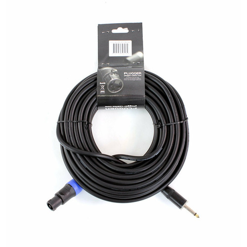 Plugger Câble HP 2 x 1.5mm² Jack Mâle - Speakon Mâle 15m Easy Plugger
