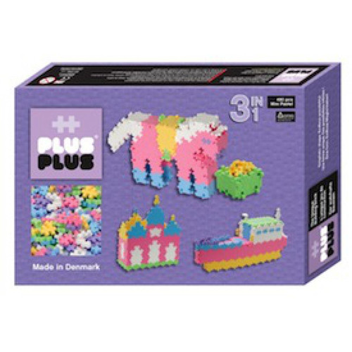 Briques et blocs Plusplus ++ Box 3 en 1 Mini Pastel - 480 pièces