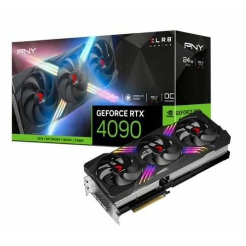 PNY - Karta graficzna PNY GeForce RTX 4090 XLR8 Gaming VERTO EPIC-X RGB 24GB GDDR6X (VCG409024TFXXPB1) PNY  - NVIDIA GeForce RTX 4090