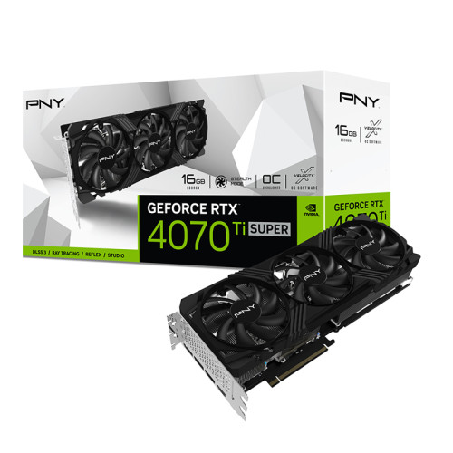PNY - GeForce RTX 4070 Ti SUPER 16G VERTO OC PNY  - Faites level up votre amour ! Gaming