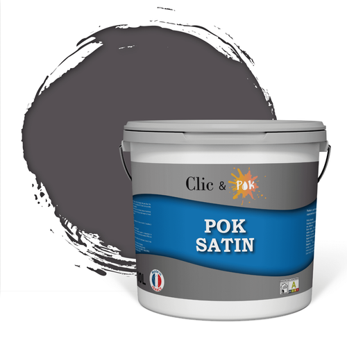 Pok - POK SATIN : Peinture Intérieure Satin Lessivable - Midnight - 100m² - 10L Pok  - Peinture intérieure