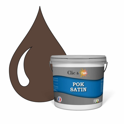 Pok - POK SATIN : Peinture Satin Lessivable Tronc d'arbre 50m² - 5L Pok  - Peinture intérieure