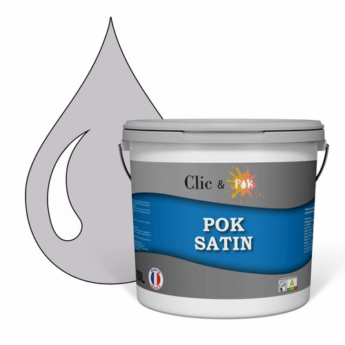 Pok - POK SATIN : Peinture Satin Lessivable Lilas Parme  100m² - 10L Pok  - Peinture intérieure