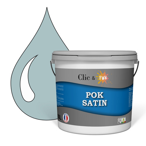Pok - POK SATIN : Peinture Satin Lessivable Ciel Orageux  100m² - 10L Pok  - Peinture intérieure
