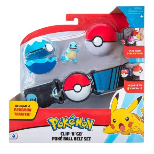 Pokemon - Ensemble ceinture Pokémon Clip 'N' Go Poke Ball Pokemon  - Jeux & Jouets
