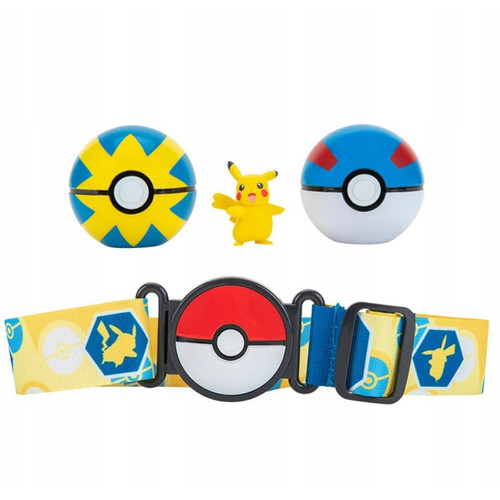 Pokemon Pokemon PKW0230 Pokémon Clip 'N' Go 2 x Poke Ball Belt Set Pikachu Figurine Collectible