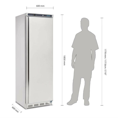Réfrigérateur Armoire Réfrigérée Negative Inox - 365 litres - Polar