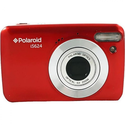 Polaroid - POLAROID IS624 - Appareil Photo Numerique 16 MP - Ecran 2.4 - Zoom optique x 6 - Stabilisateur dimage - Mode video HD - Rouge - Appareil Photo