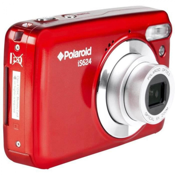 Polaroid POLAROID IS624 - Appareil Photo Numerique 16 MP - Ecran 2.4 - Zoom optique x 6 - Stabilisateur dimage - Mode video HD - Rouge
