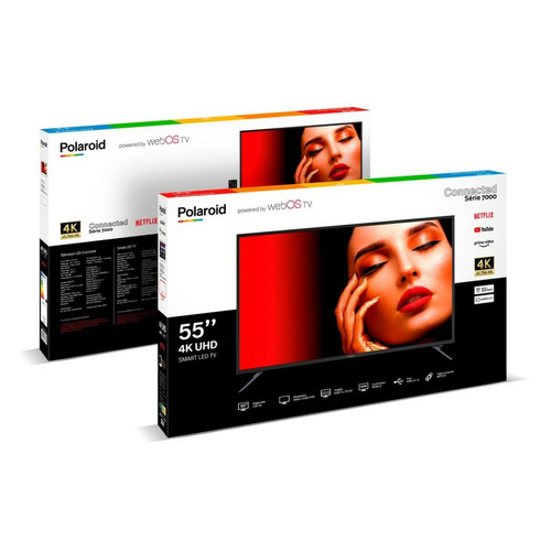 TV 50'' à 55'' Smart TV 55'' 4K Ultra HD Netflix YouTube PrimeVideo Screencast USB HDMI