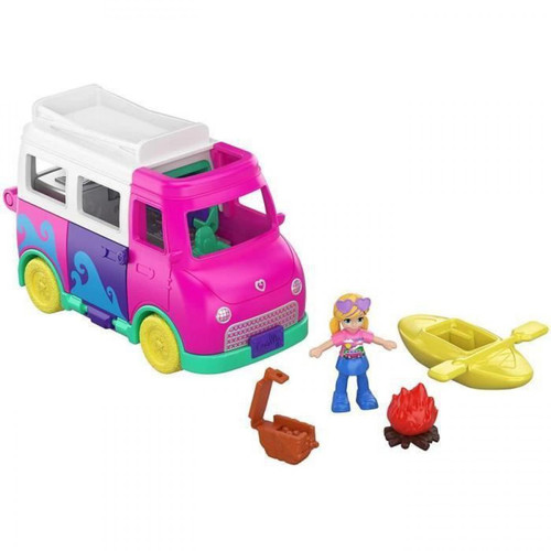 Polly Pocket - POLLY POCKET Vehicule de Pollyville Camping-Car - GKL49 - Coffret mini-figurine - 3 ans et + - Polly pocket