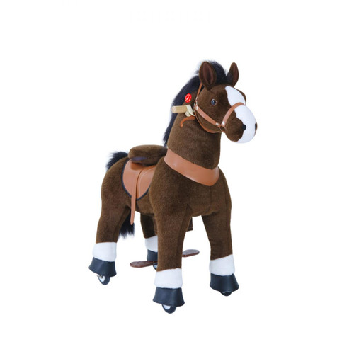 Ponycycle - PonyCycle Poney à monter Brun chocolat avec sabot blanc Petit Modèle pour 3 à 5 ans Ponycycle  - Chevaux à bascule, porteurs