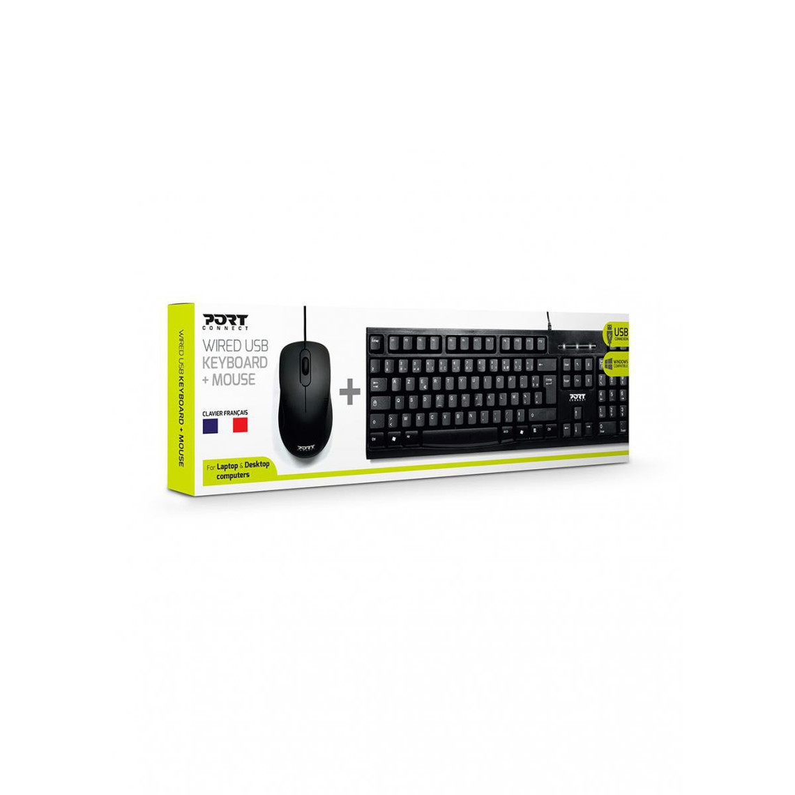 Port Design Pack Kbd+Mouse (FR) Pack Keyboard + Mouse Office Pro Bluetooth (FR)