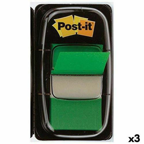 Post-It - Notes Adhésives Post-it Index 25 x 43 mm Vert (3 Unités) Post-It  - Post-It