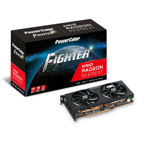 Powercolor - Fighter AMD Radeon RX 6700 XT 12GB GDDR6 - Carte Graphique AMD