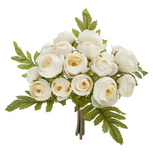 Pp No Name - Bouquet de Fleurs 18 Minis Camélias 30cm Blanc Pp No Name  - Décoration