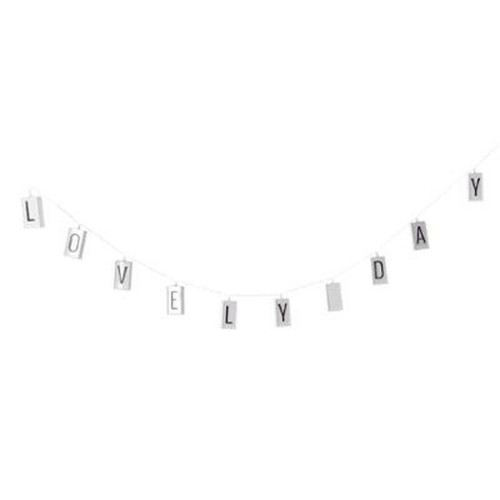 Pp No Name - Guirlande Lumineuse 10 LED Lettres 120cm Noir & Blanc Pp No Name  - Guirlandes lumineuses LED