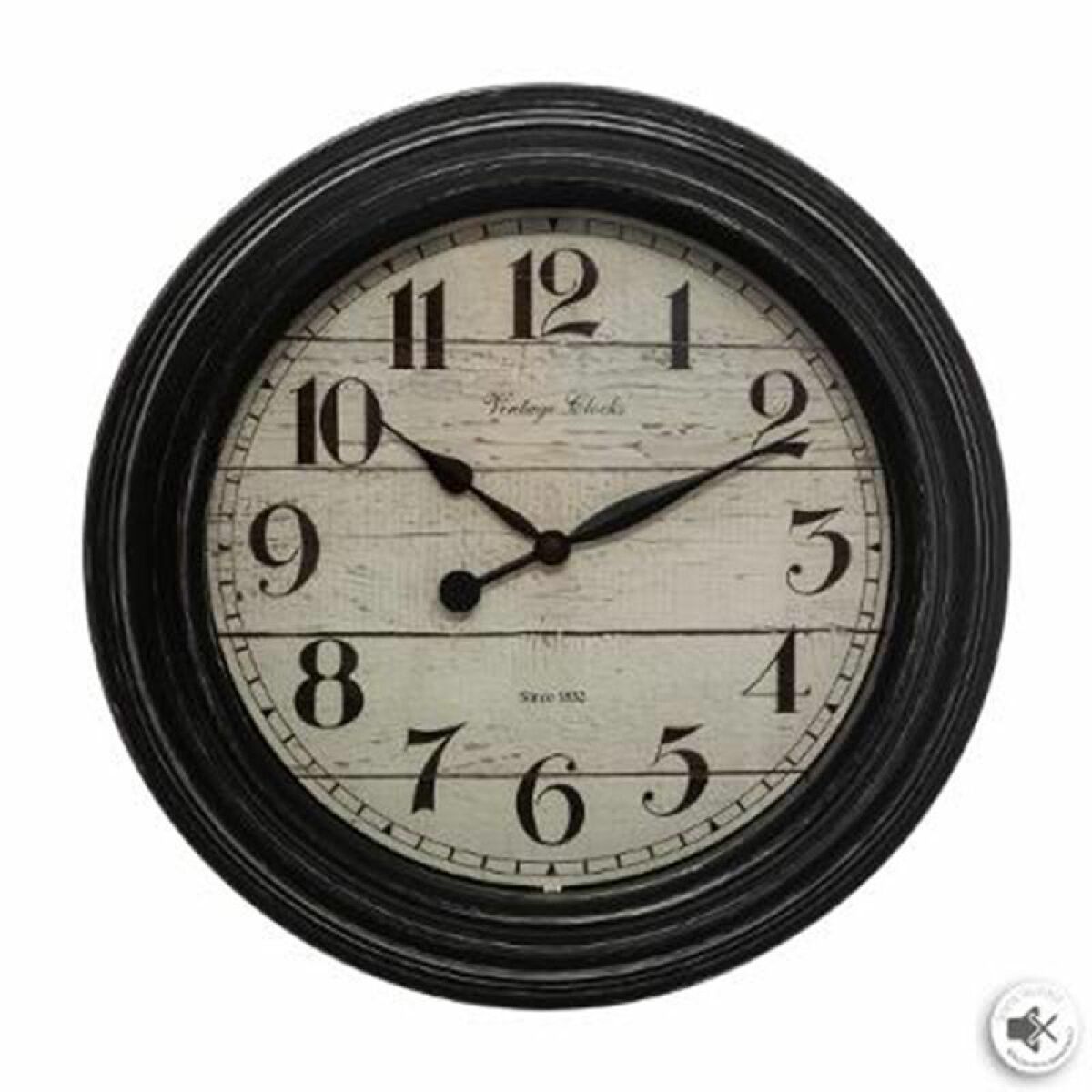 Horloges, pendules Pp No Name Horloge Murale Déco en Verre Moulure 29cm Noir