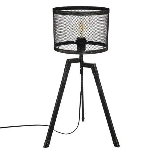 Atmosphera, Createur D'Interieur - Lampe avec trépied Noah H56 cm Noir - ATMOSPHERA - Lampes à poser Atmosphera, Createur D'Interieur