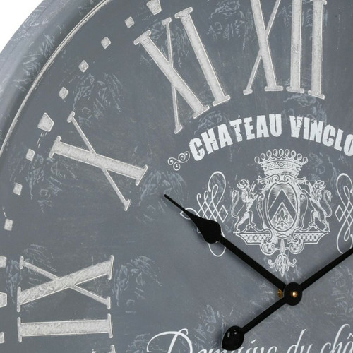 Horloges, pendules Atmosphera, Createur D'Interieur Horloge gravée Ø 78 cm - gris - Atmosphera