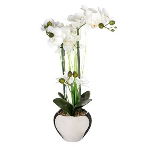 Pp No Name - Plante Artificielle Orchidée 53cm Argent Pp No Name  - Bonnes affaires Décoration