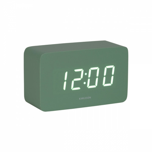 Present Time - Réveil Spry tube LED Present Time  - Horloges, pendules Vert