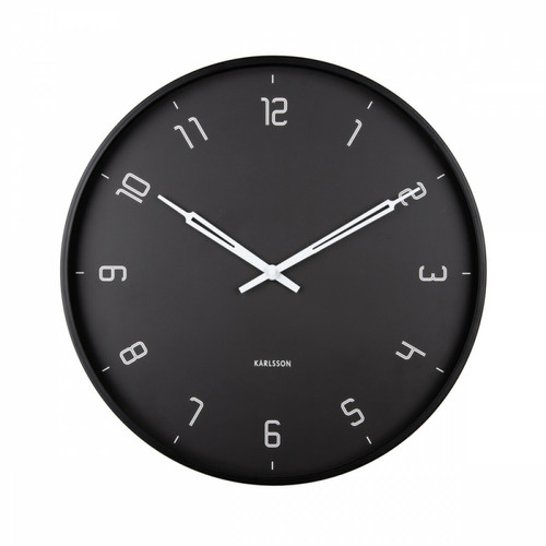 Present Time - Horloge Stark D40cm - Horloges, pendules Horloge aluminium - noir