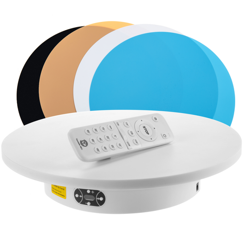 Primematik - Plateau tournant avec Bluetooth de 30cm de diamètre en couleur blanche Primematik  - Accessoire Photo et Vidéo Primematik
