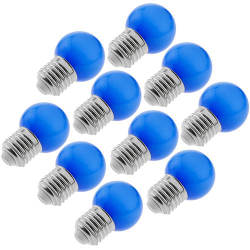 Primematik - Ampoule LED G45 1,5W 230VAC E27 lumière bleu 10 pack Primematik  - Ampoules